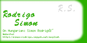 rodrigo simon business card